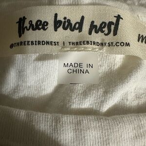 Three Bird Nest
 Crisp cotton linen Fabric-blend